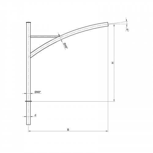 Кронштейн К76-1,0-1,5-1-1